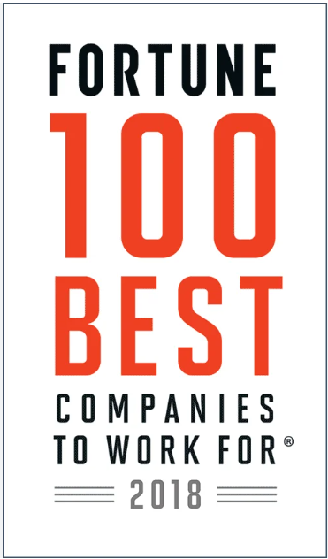 FORTUNE 100 Best Companies to Work For badge